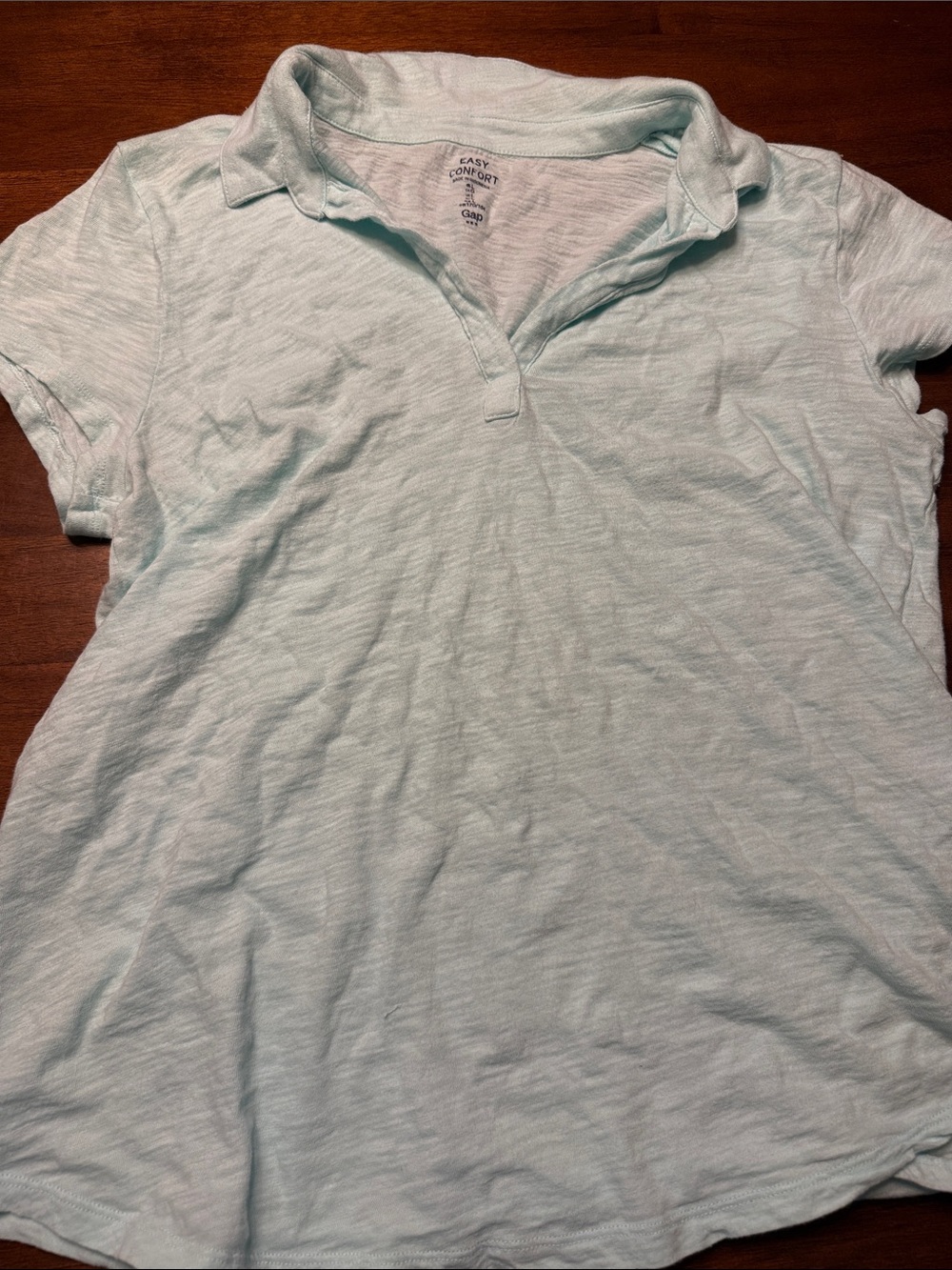 GAP Women’s Pale Mint Short Sleeve Polo size L